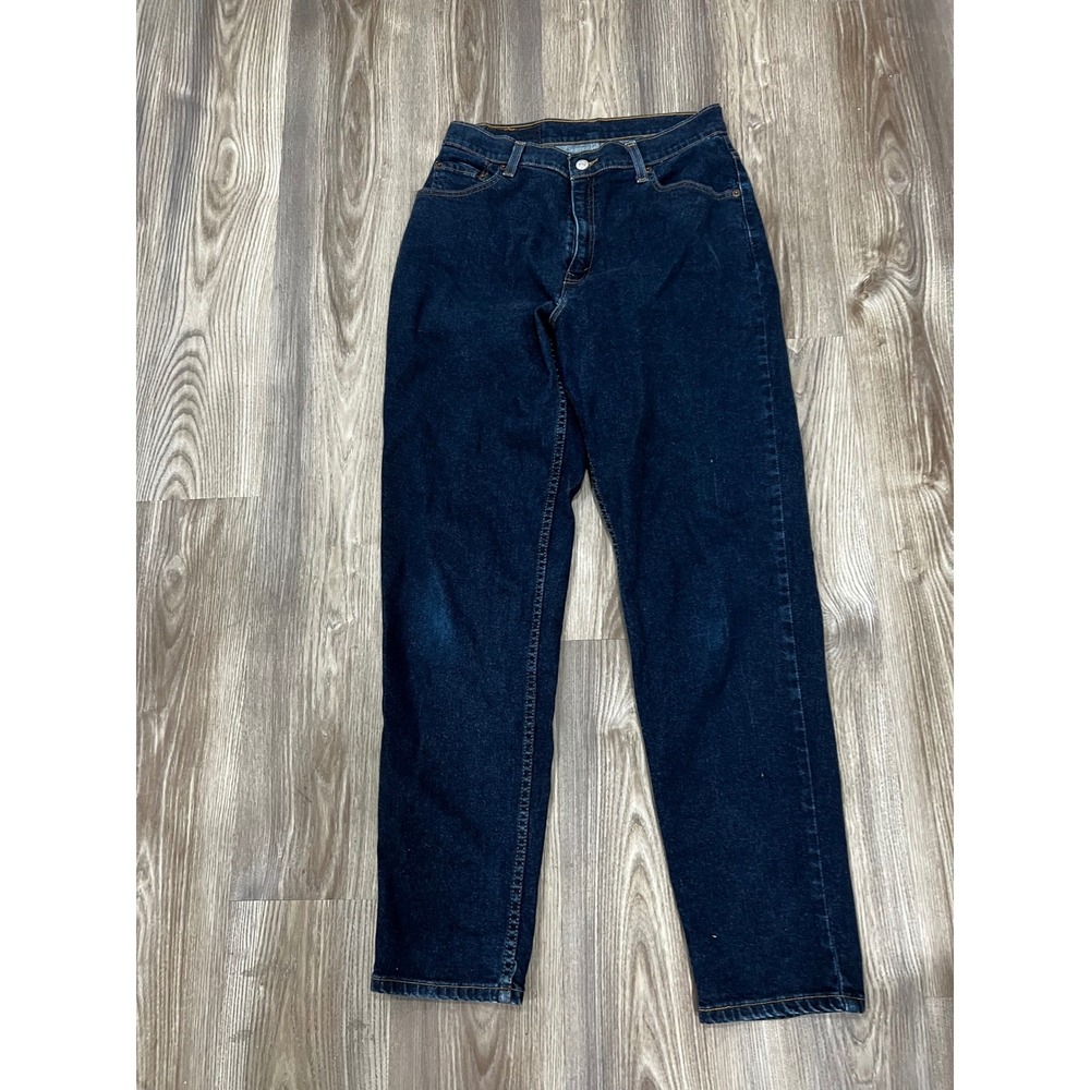 Levis 550 Relaxed Fit Tapered Leg Jeans Mens 29x30 Dark Indigo Denim